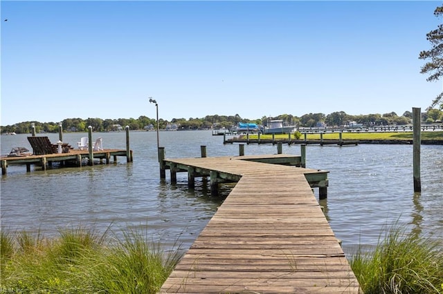6414 Wythe Pl, Norfolk, VA 23508 - dock area featuring a water view