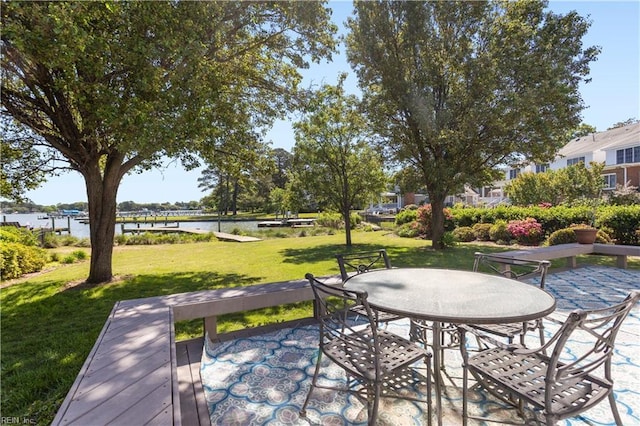 6414 Wythe Pl, Norfolk, VA 23508 - view of patio featuring a water view
