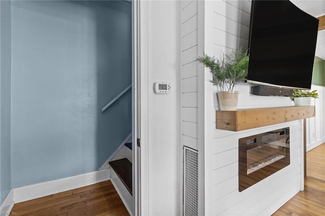 6615 Cabot Ave, Norfolk, VA 23502 - stairway with wood finished floors and baseboards
