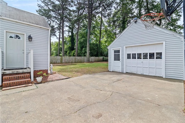 6615 Cabot Ave, Norfolk, VA 23502 - detached garage with driveway