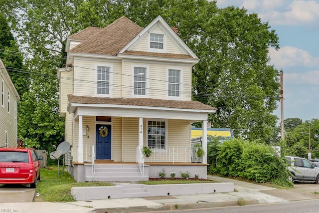 814 E 26th St, Norfolk, VA 23504 - view of front of home with a porch and a shingled roof