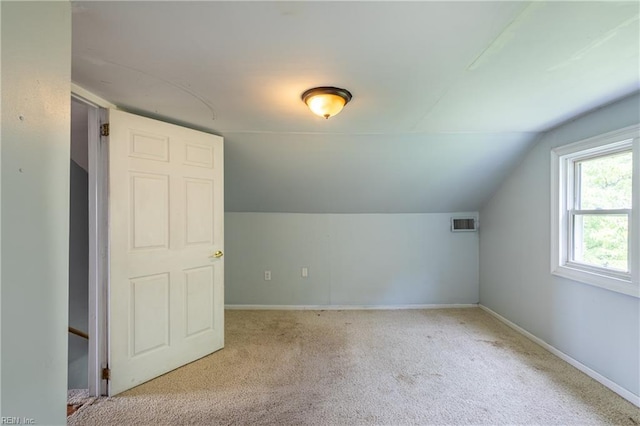 409 Wingfield Ave, Chesapeake, VA 23325 - additional living space featuring carpet floors, vaulted ceiling, and baseboards
