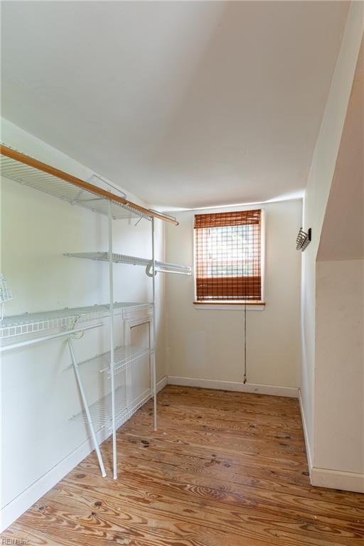 409 Wingfield Ave, Chesapeake, VA 23325 - walk in closet featuring wood finished floors