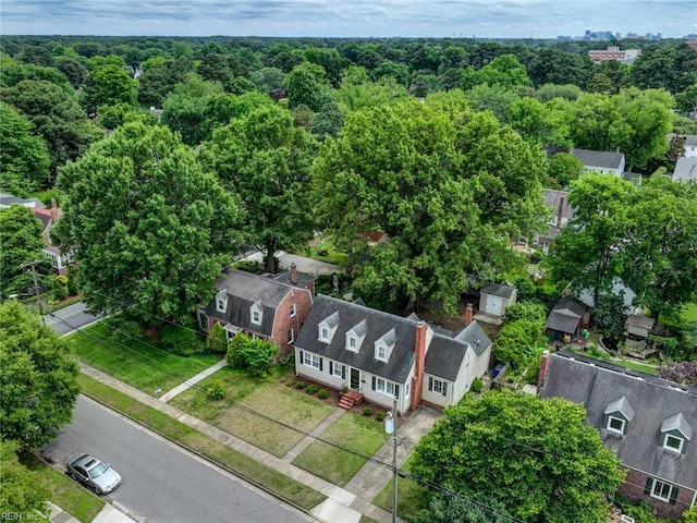 203 Sinclair St, Norfolk, VA 23505 - bird's eye view of a heavily wooded area