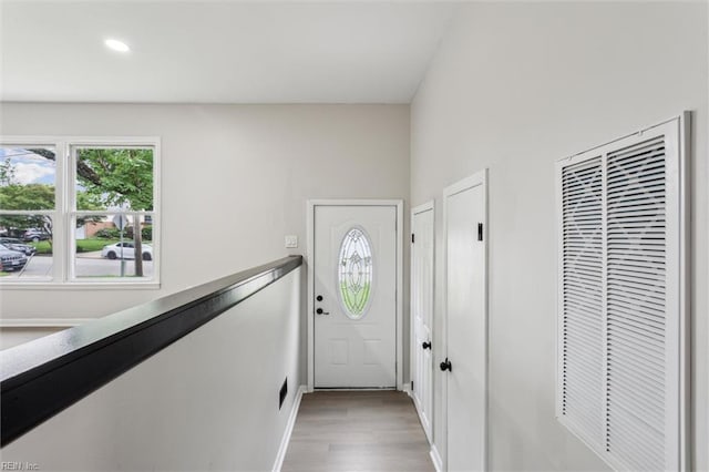428 Maryle Ct, Newport News, VA 23602 - entryway featuring a heating unit, wood finished floors, recessed lighting, and baseboards