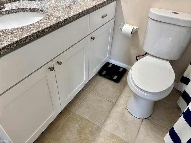 232 Mill Point Dr, Hampton, VA 23669 - bathroom featuring vanity, toilet, and baseboards