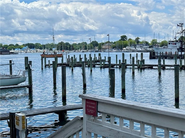 232 Mill Point Dr, Hampton, VA 23669 - dock area with a water view