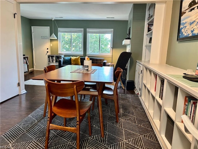 232 Mill Point Dr, Hampton, VA 23669 - dining space featuring baseboards and dark wood-style flooring