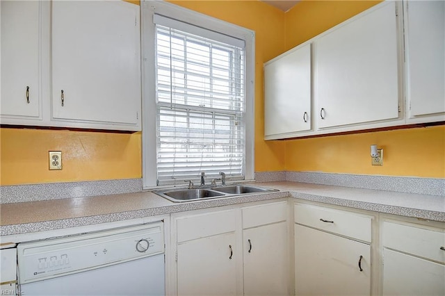 751 Shirley Ave, Norfolk, VA 23517 - kitchen with dishwasher, light countertops, and white cabinetry