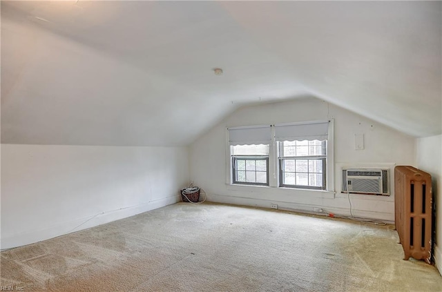 751 Shirley Ave, Norfolk, VA 23517 - bonus room featuring carpet floors, a wall mounted AC, and vaulted ceiling