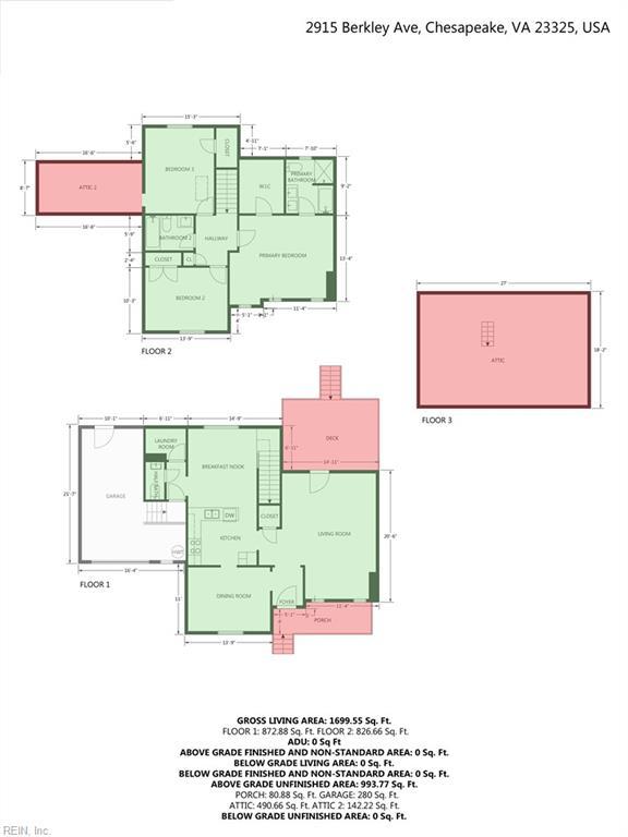 2915 Berkley Ave, Chesapeake, VA 23325 - home floor plan