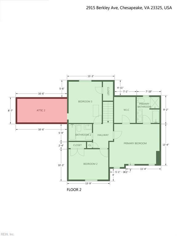 2915 Berkley Ave, Chesapeake, VA 23325 - floor plan / room layout