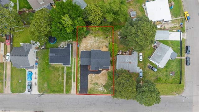 2915 Berkley Ave, Chesapeake, VA 23325 - aerial view of residential area with property parcel outlined