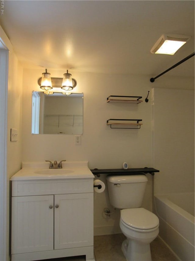 21139 Reynolds Dr, Carrollton, VA 23314 - full bathroom with toilet, vanity, and  shower combination