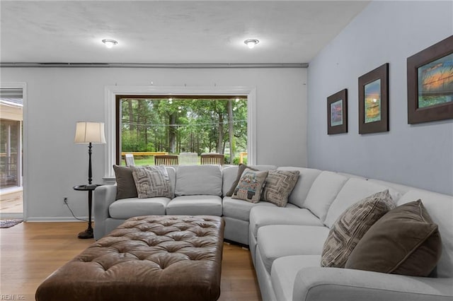 5409 Challedon Dr, Virginia Beach, VA 23462 - living area with wood finished floors and baseboards
