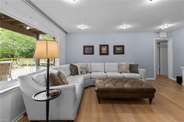 5409 Challedon Dr, Virginia Beach, VA 23462 - living area with light wood finished floors and baseboards