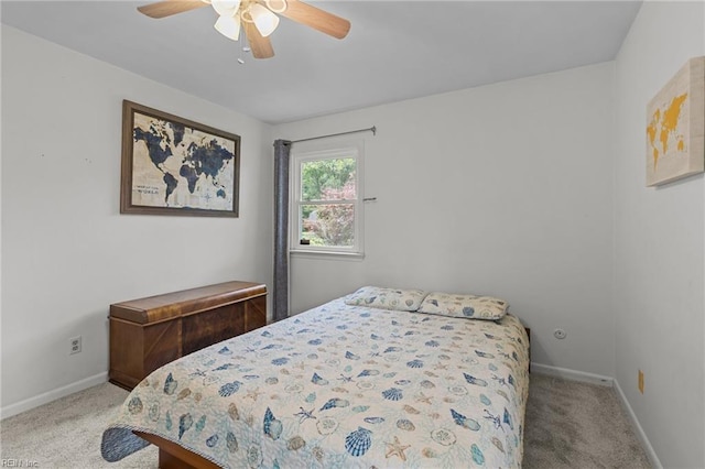 5409 Challedon Dr, Virginia Beach, VA 23462 - carpeted bedroom with baseboards and a ceiling fan