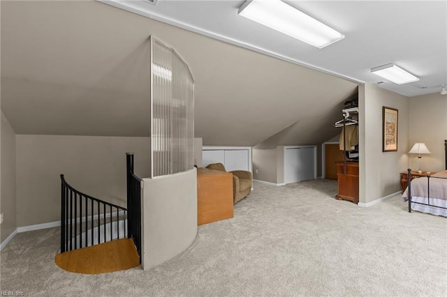 5409 Challedon Dr, Virginia Beach, VA 23462 - additional living space with carpet flooring, vaulted ceiling, and baseboards