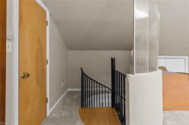 5409 Challedon Dr, Virginia Beach, VA 23462 - stairway with carpet floors and baseboards