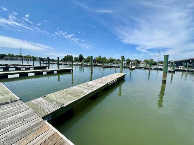 30 Brough Ln # 301, Hampton, VA 23669 - dock area featuring a water view