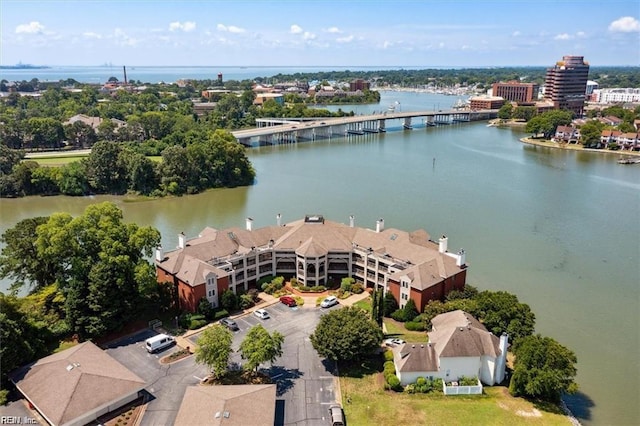 30 Brough Ln # 301, Hampton, VA 23669 - drone / aerial view of a notable bridge and a nearby body of water