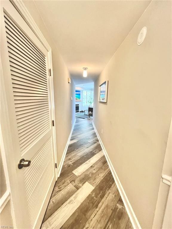 30 Brough Ln # 301, Hampton, VA 23669 - corridor with wood finished floors and baseboards
