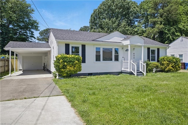 808 Williams Ave, Chesapeake, VA 23323 - view of front of property with asphalt driveway, roof with shingles, and crawl space