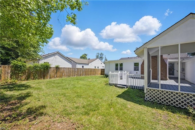 808 Williams Ave, Chesapeake, VA 23323 - view of yard featuring a deck