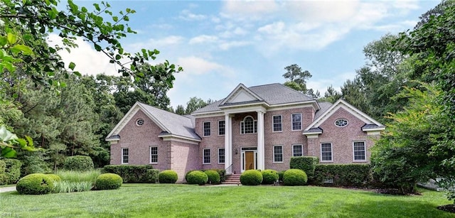 2081 Harpers Ml, Williamsburg, VA 23185 - neoclassical / greek revival house with a front lawn and brick siding