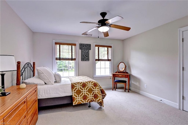 2081 Harpers Ml, Williamsburg, VA 23185 - carpeted bedroom with baseboards and ceiling fan
