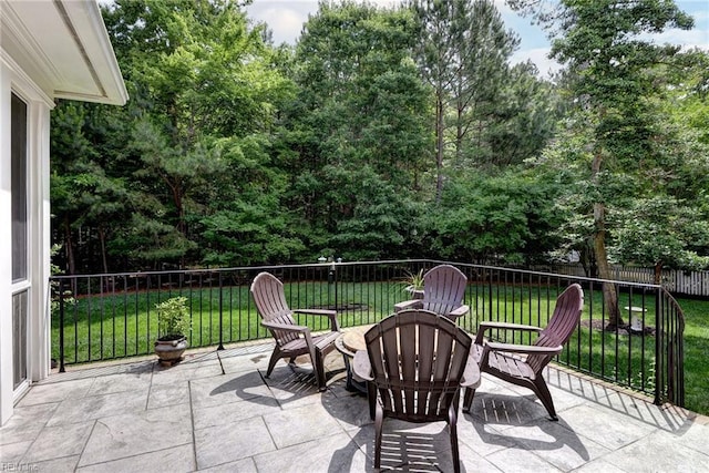 2081 Harpers Ml, Williamsburg, VA 23185 - view of patio / terrace with a fire pit