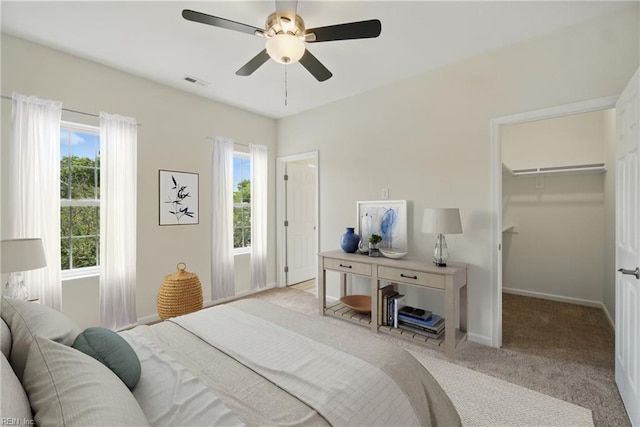 1245 Maltby Ave, Norfolk, VA 23504 - bedroom with multiple windows, carpet flooring, baseboards, and a spacious closet