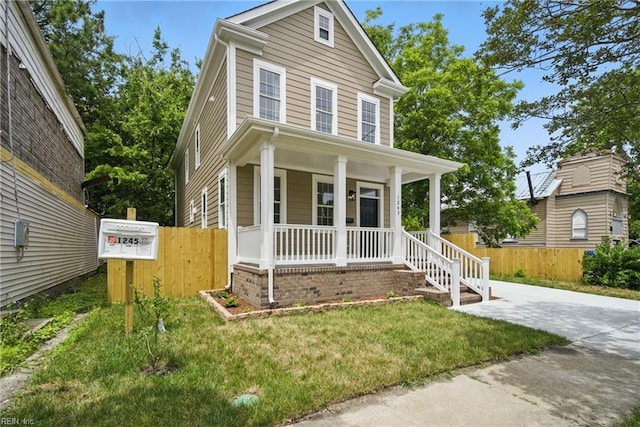 1245 Maltby Ave, Norfolk, VA 23504 - view of front of home featuring covered porch