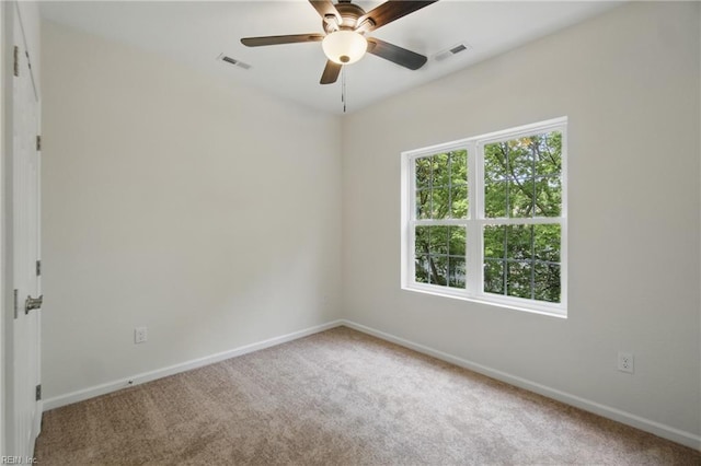 1245 Maltby Ave, Norfolk, VA 23504 - carpeted spare room featuring baseboards and ceiling fan
