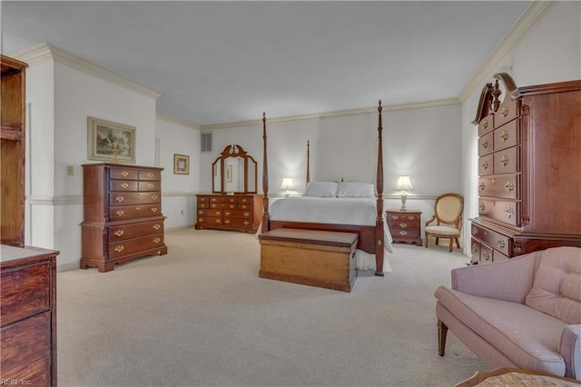 136 Wynnwood Dr, Franklin, VA 23851 - carpeted bedroom featuring ornamental molding