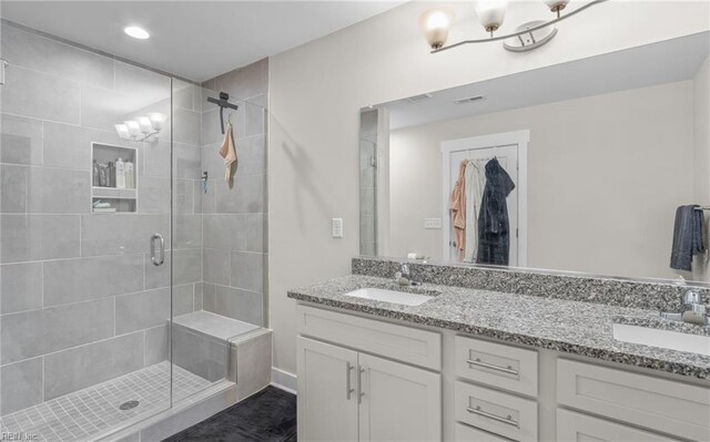 126 Secretariat Dr, Suffolk, VA 23435 - full bath with a stall shower and double vanity