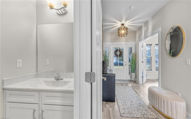 126 Secretariat Dr, Suffolk, VA 23435 - bathroom with vanity and wood finished floors