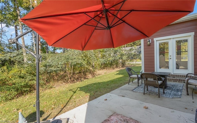 126 Secretariat Dr, Suffolk, VA 23435 - view of patio / terrace with french doors