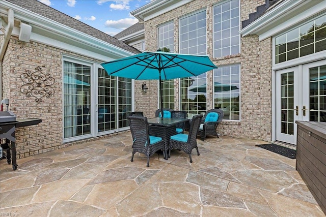 201 Royal Dornoch, Smithfield, VA 23430 - view of patio / terrace featuring french doors, area for grilling, and outdoor dining space