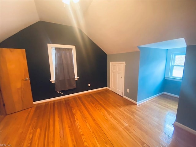 133 Chesterfield Rd, Hampton, VA 23661 - additional living space with wood finished floors, lofted ceiling, and baseboards