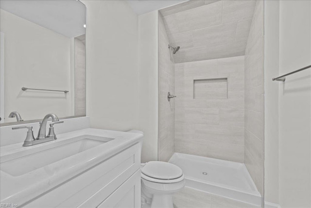 206 84th St Unit A, Virginia Beach, VA 23451 - full bathroom featuring toilet, vanity, and a tile shower
