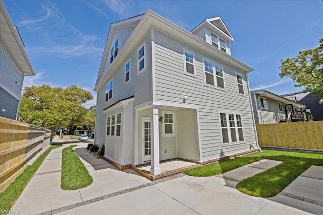 206 84th St Unit A, Virginia Beach, VA 23451 - back of property with a patio area