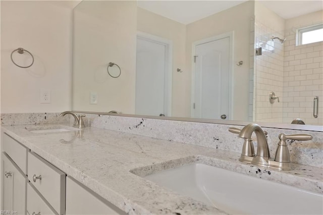 2221 Patrick Dr, Suffolk, VA 23435 - full bathroom featuring a shower stall and double vanity