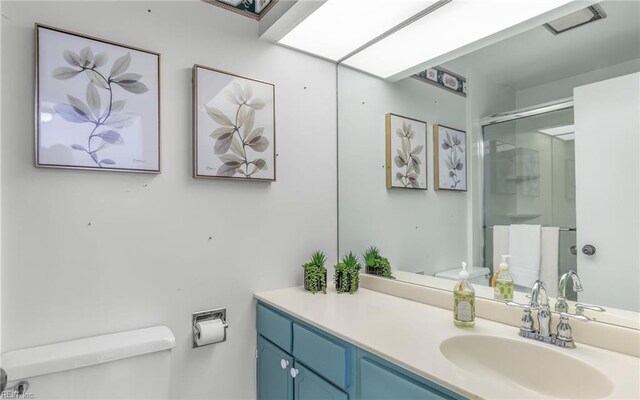 4004 Atlantic Ave Unit Cs9, Virginia Beach, VA 23451 - full bathroom featuring toilet, vanity, and a stall shower