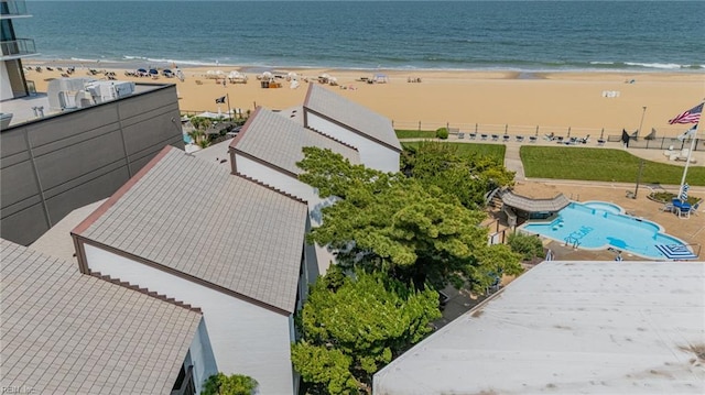 4004 Atlantic Ave Unit Cs9, Virginia Beach, VA 23451 - bird's eye view of unending shoreline and a pool