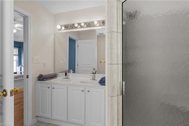 4700 Martinique Ct Unit 12, Virginia Beach, VA 23455 - ensuite bathroom featuring a shower stall and double vanity