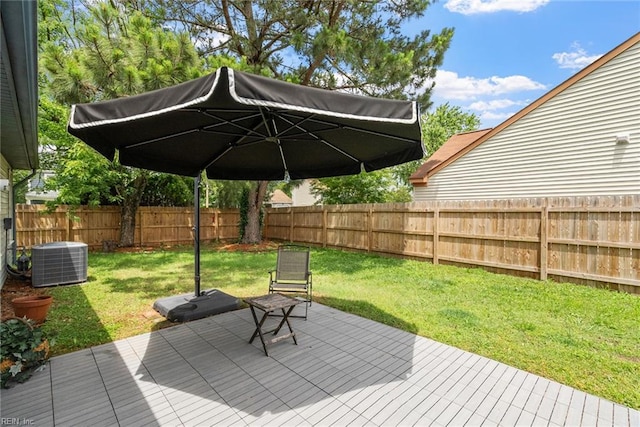 1016 Gauguin Dr, Virginia Beach, VA 23454 - deck with cooling unit