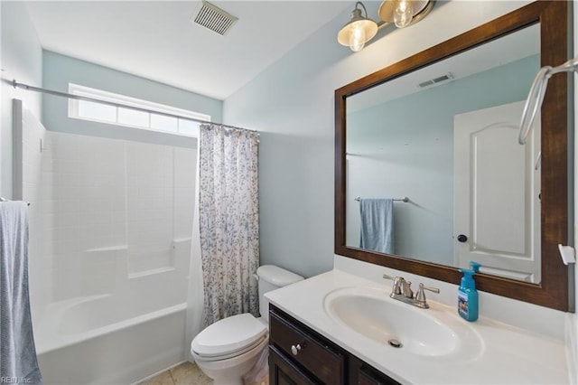 3507 Sedgefield St, Suffolk, VA 23435 - full bath with toilet, vanity, and shower / bath combo with shower curtain