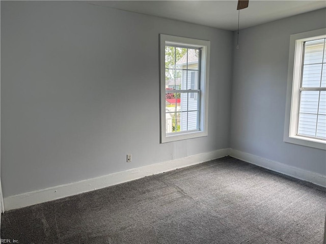 215 E Howard St, Hampton, VA 23663 - unfurnished room featuring carpet flooring and baseboards