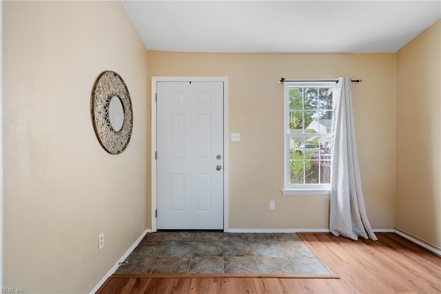 3912 Pollypine Dr, Virginia Beach, VA 23452 - foyer entrance with baseboards and wood finished floors